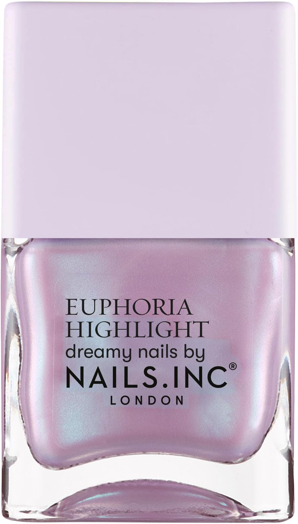 Euphoria Highlight, That Euphoria Life, Lilac Shimmer, No Chip, Long Lasting, Quick Dry, Air Dry, Professional Manicures & Pedicures, Fingernails & Toenails, Vegan Nail Polish, 14 ML