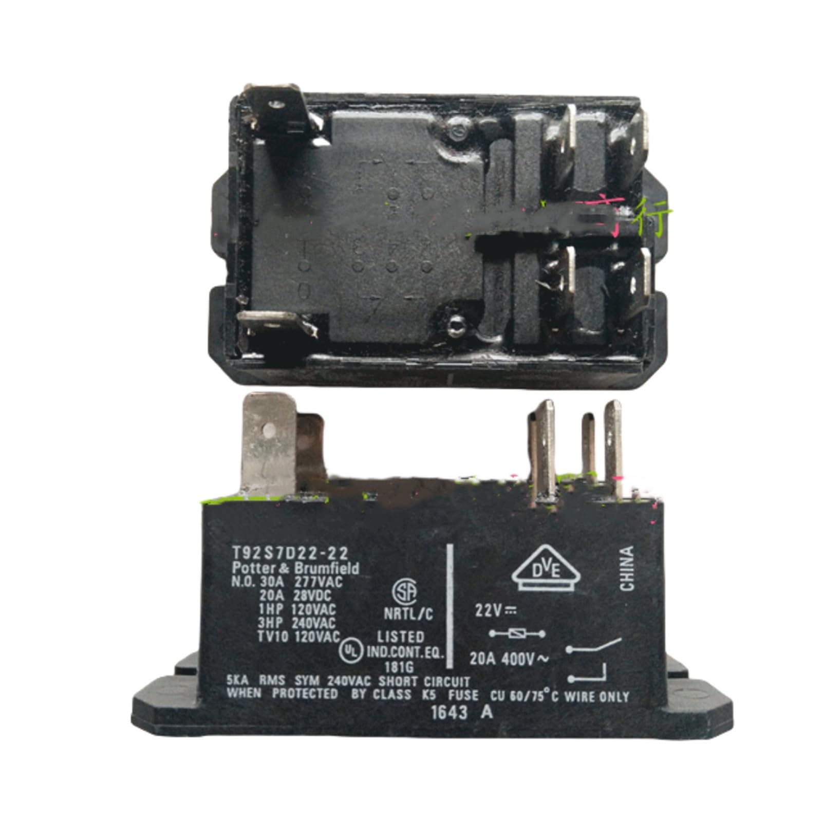T92S7D22-22 22V solution contre les pannes de circuit imprimé 1PCS