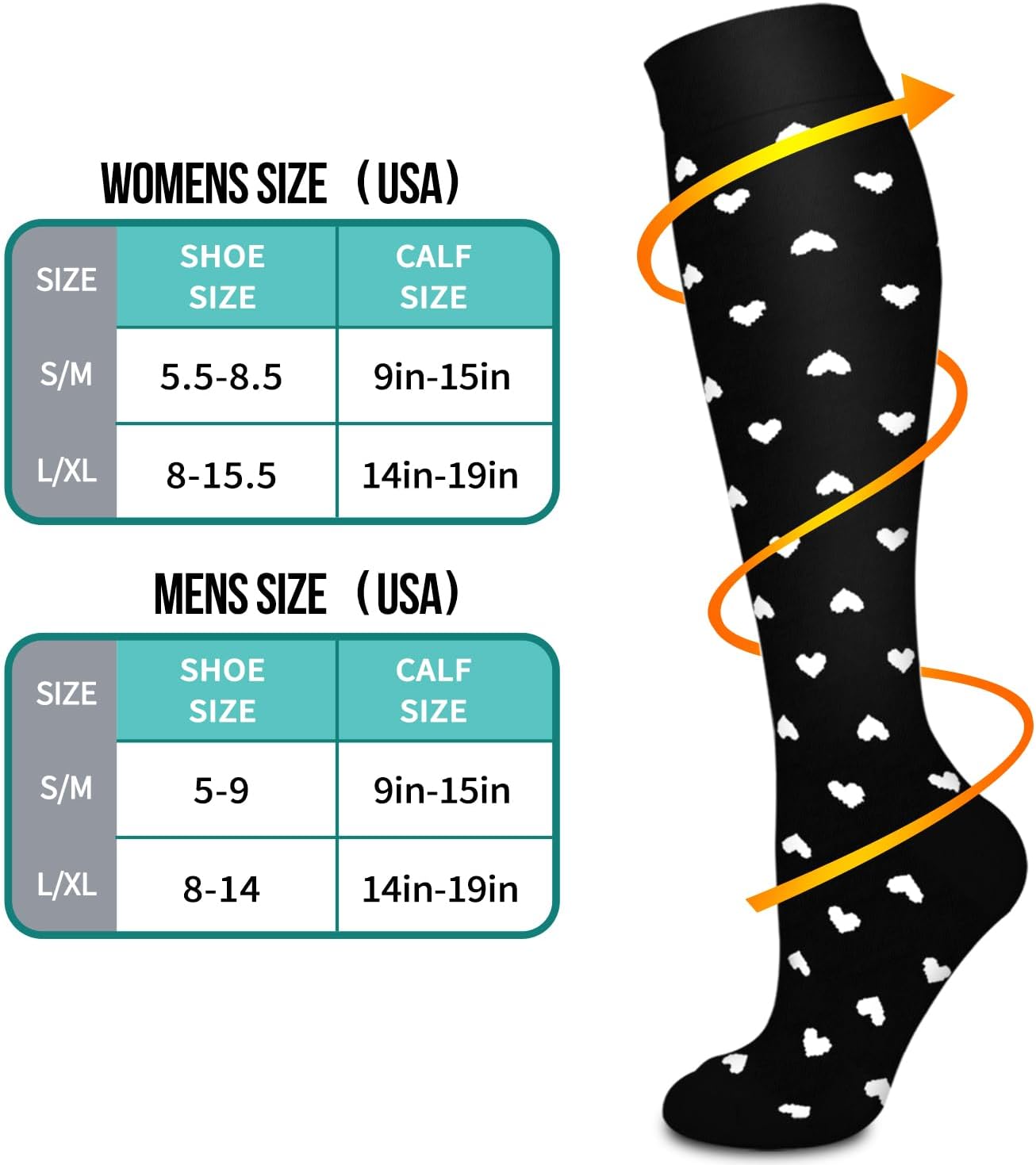 4 Pairs Compression Socks for Women and Men-Circulation Best Support Socks for Running,Athletic,Cycling - Image 7