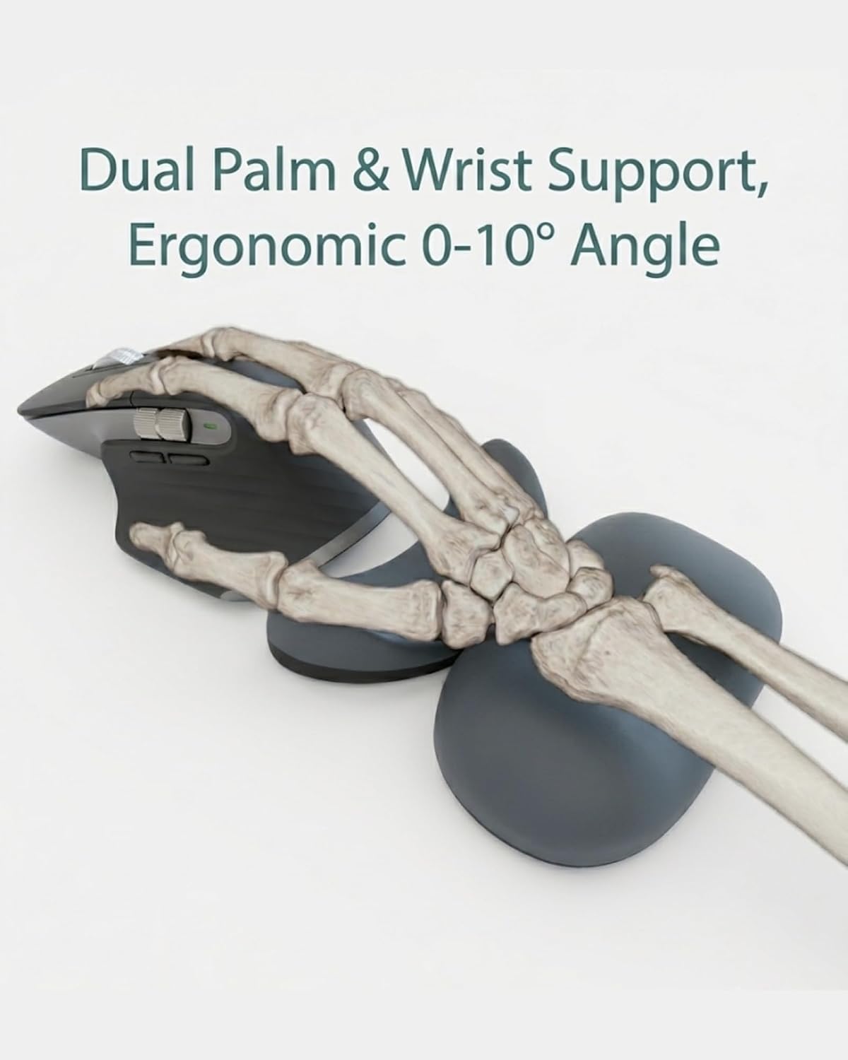 Height-Adjustable Mouse Wrist Rest, Magnetic Palm & Wrist Gliding Support image 2