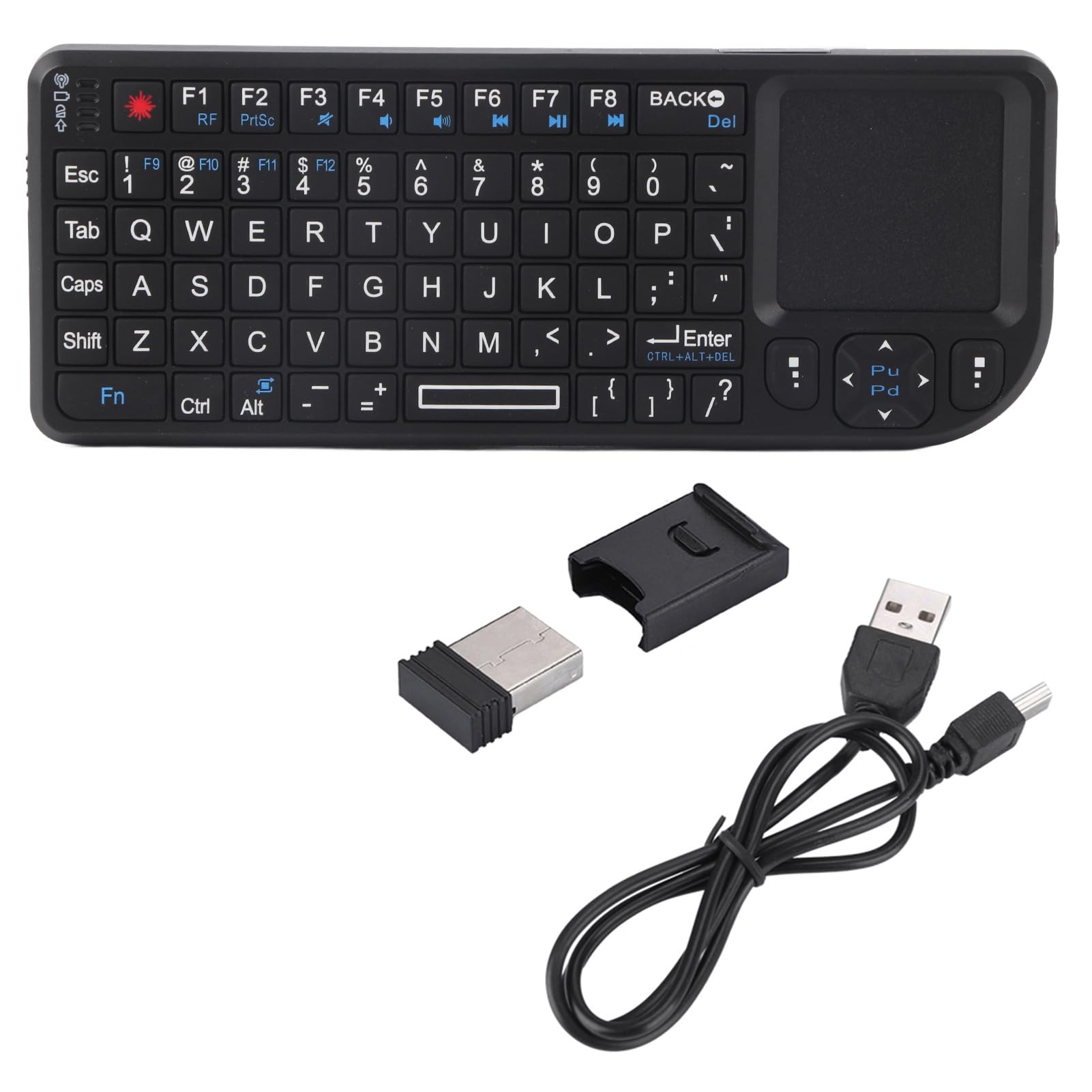 Mini Bezprzewodowa Klawiatura Bezprzewodowa i Myszy Touchpad Myszy, Ultra Cienki Klawiatura USB dla dla 360