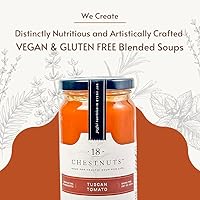 Vista 2 de 18 Chestnuts Sopa a base de plantas Tomate toscano, a base de plantas, baja en grasa y baja en calorías y sin gluten Paquete de 3 tarros (16 onzas)