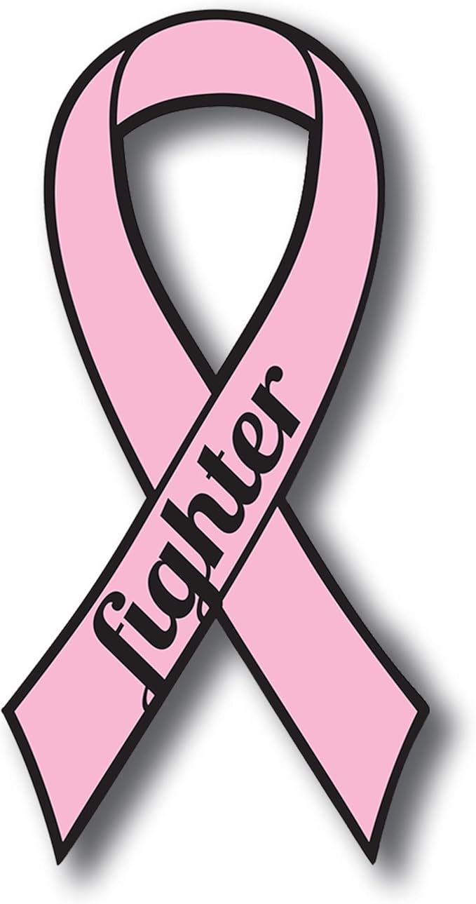 Magnet Me Up: Support Breast Cancer Fighter Pink Ribbon Magnet Decal - 3.5x7 Inches, Heavy-Duty Automotive Magnet for Car, Truck, SUV - Show Your Support and Encouragement with This Magnet
