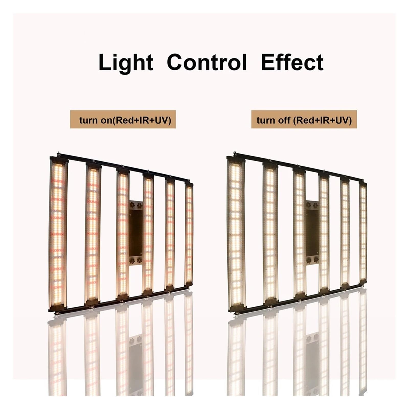 Barres lumineuses de croissance LED quantique 240/1000W, 650W, lampe Phyto, UV/IR, marche/arrêt for plantes d'intérieur, fleurs, légumes, culture hydroponique,Économie d'énergie(320W)