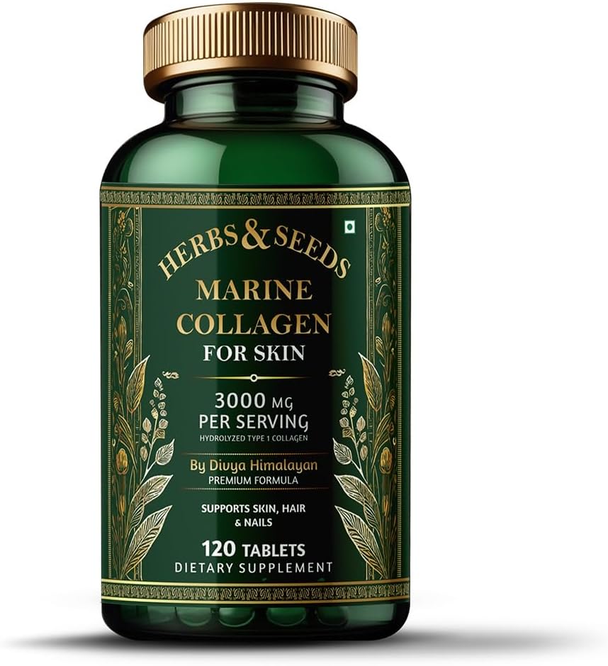Marine Collagen Complex 1500mg - Type 1, 2, and 3 Collagen Tablets - 60 Tablets