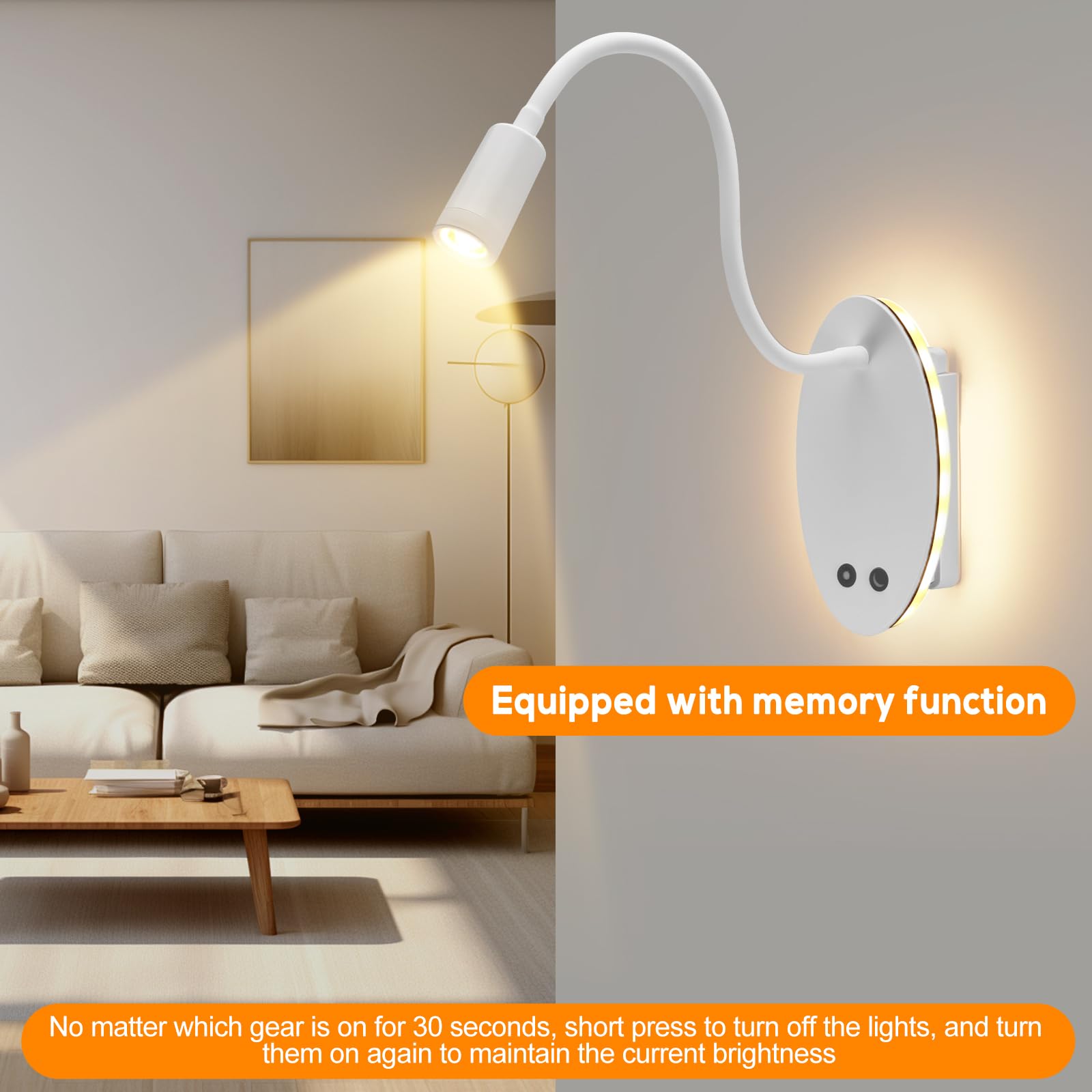 ALLOMN Wall Reading Light - Image 4