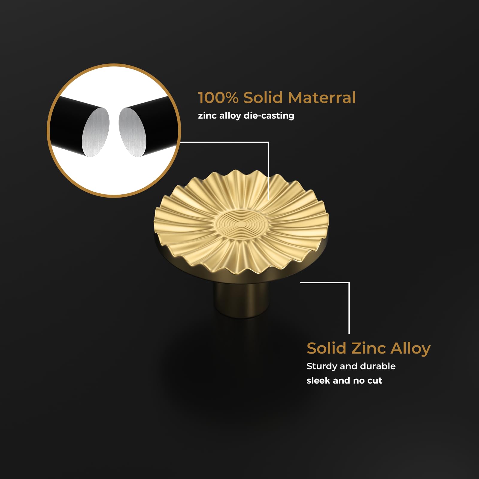 Bowarepro Lot De 10 Poignées De Tiroir Dorées En Demi-lune Pour Tiroirs, Placards De Cuisine, Meubles Avec Vis 82 X 35 Mm (doré