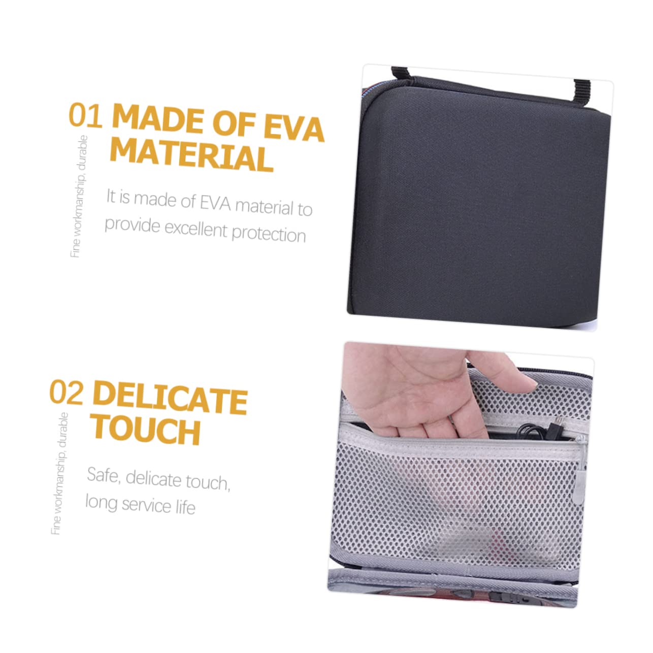 Custodia in Eva Resistente ai Graffi Porta Rasoio da Viaggio Organizer Nero Compatta e Facile da Trasportare per Accessori da Barba e Rasoio Elettrico