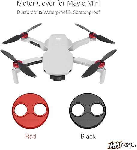 Miniatura 2 de 4 piezas de aluminio tapa protectora de polvo para DJI Mavic Mini Drone accesorio a prueba de polvo a prueba de arañazos accesorios de protección