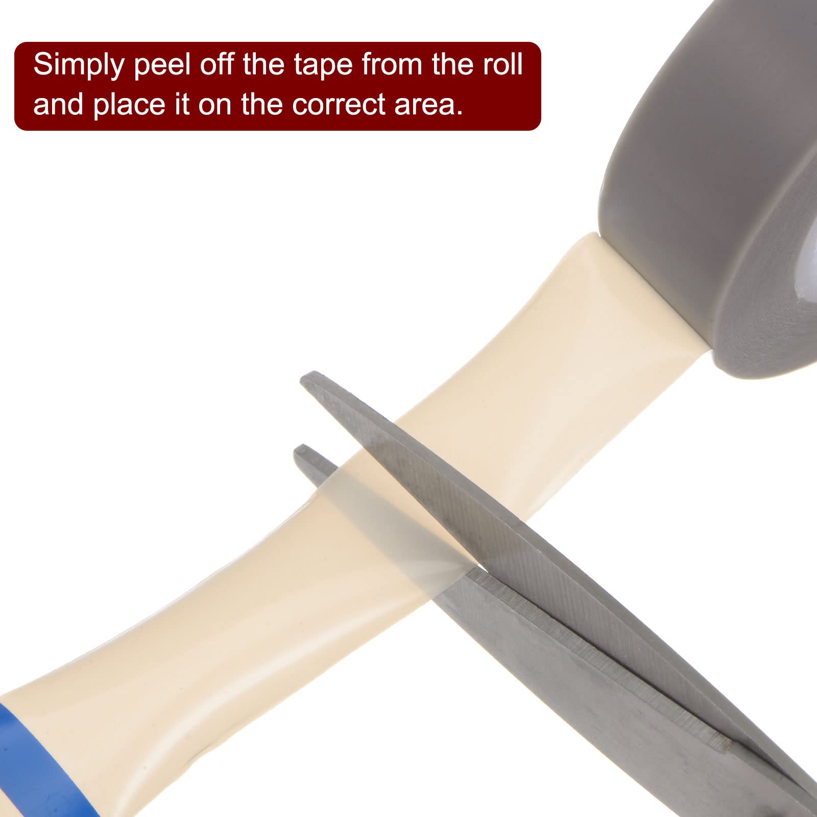 HARFINGTON Rollo de cinta de película PTFE, 0.4 pulgadas x 33 pies, cinta de alta temperatura de 0.13 mm de grosor con adhesivo de un solo lado para máquina selladora al vacío, selladores de impulso
