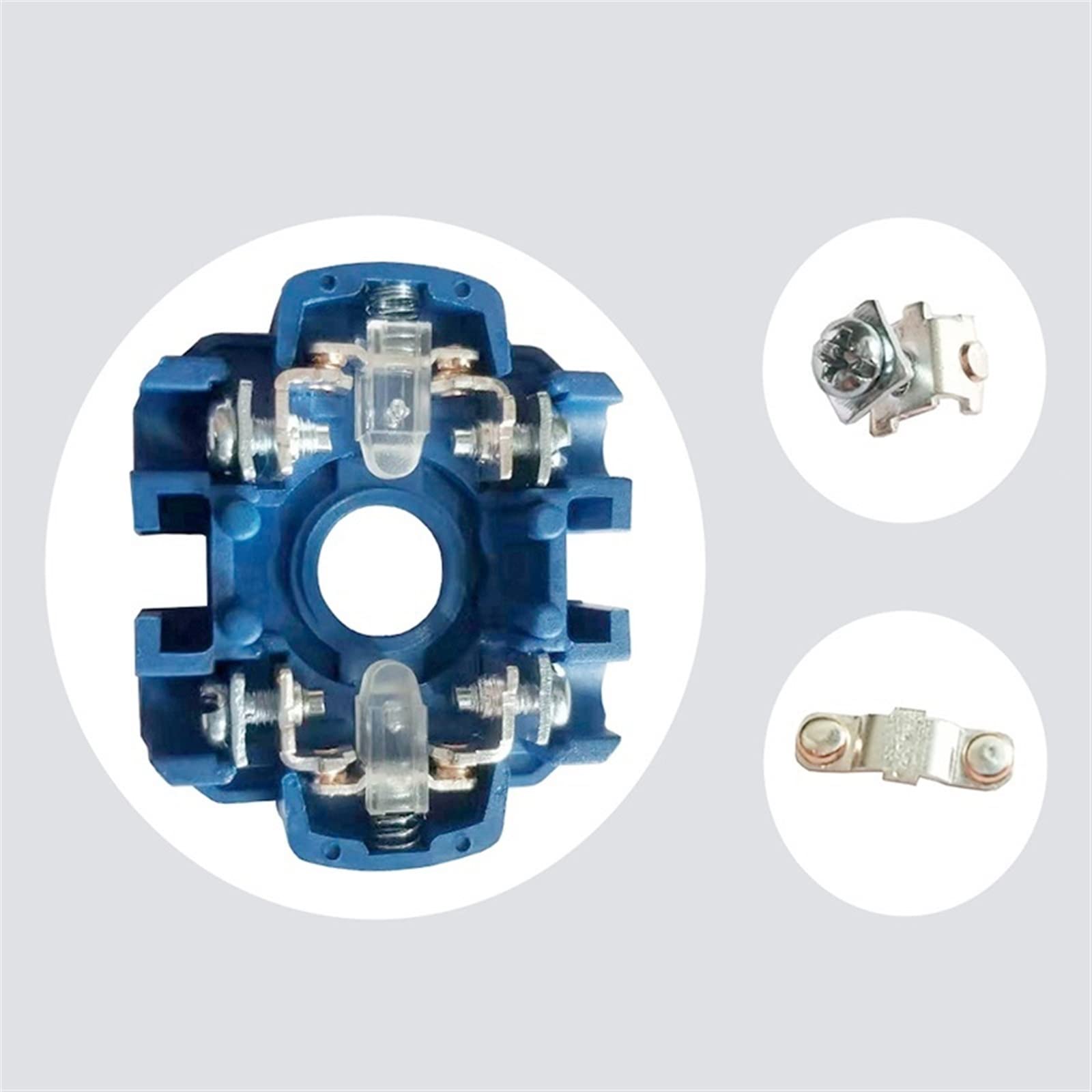 Commutatore rotativo 25A a tre posizioni 690V 3 poli 12 terminali selettore manuale contatto argento YMW26-25/3 1 pz (Color : 102)