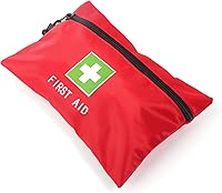 Vista 2 de Bolsa Roja de Emergencia de Primeros Auxilios Pequeña Vacía para Viaje, Bolsa de Rescate, Bolsillo de Almacenamiento para Primeros Auxilios