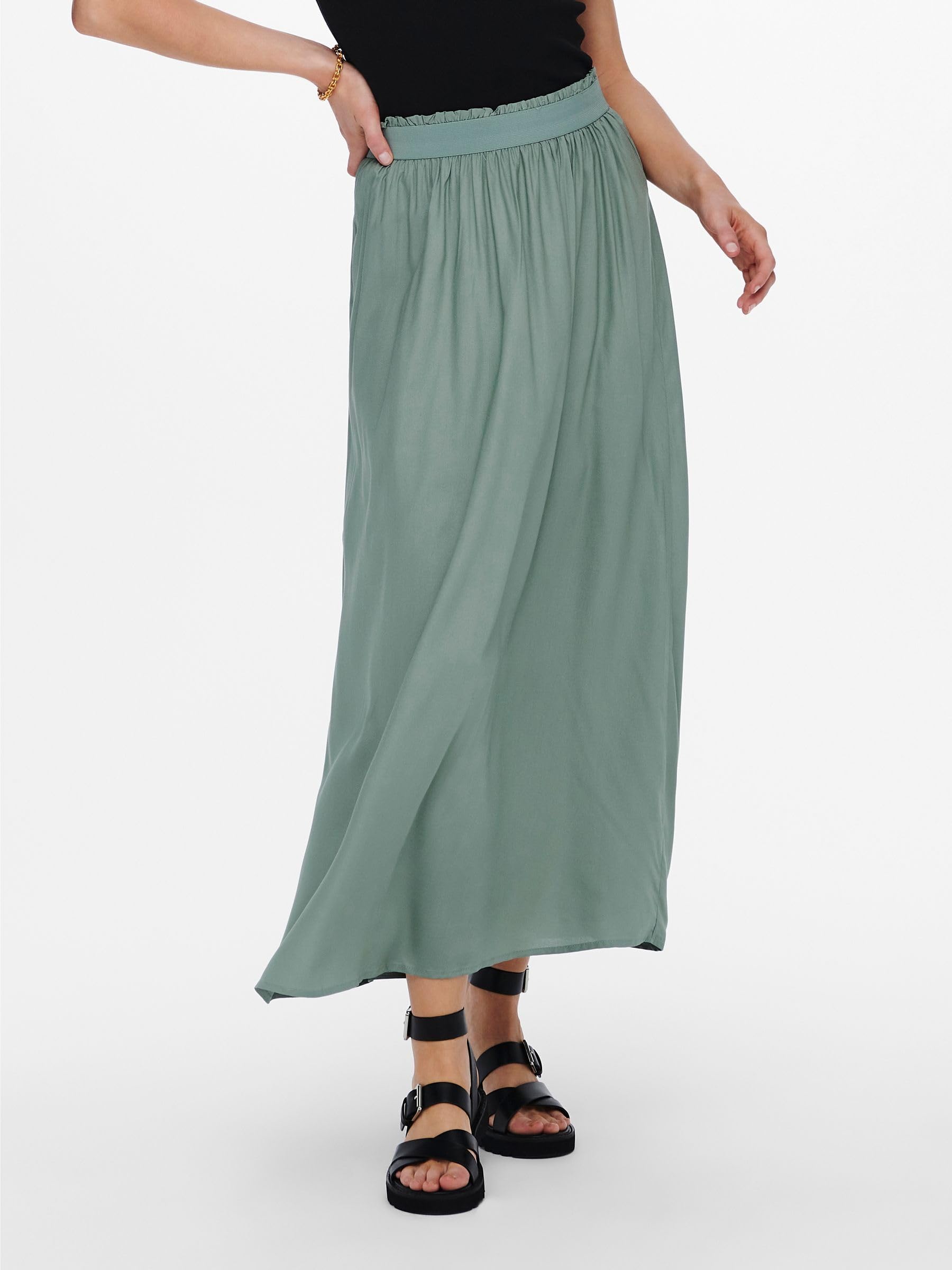 ONLY Female Plissierter Rock ONLVENEDIG Langer Rock | Plissé skirt