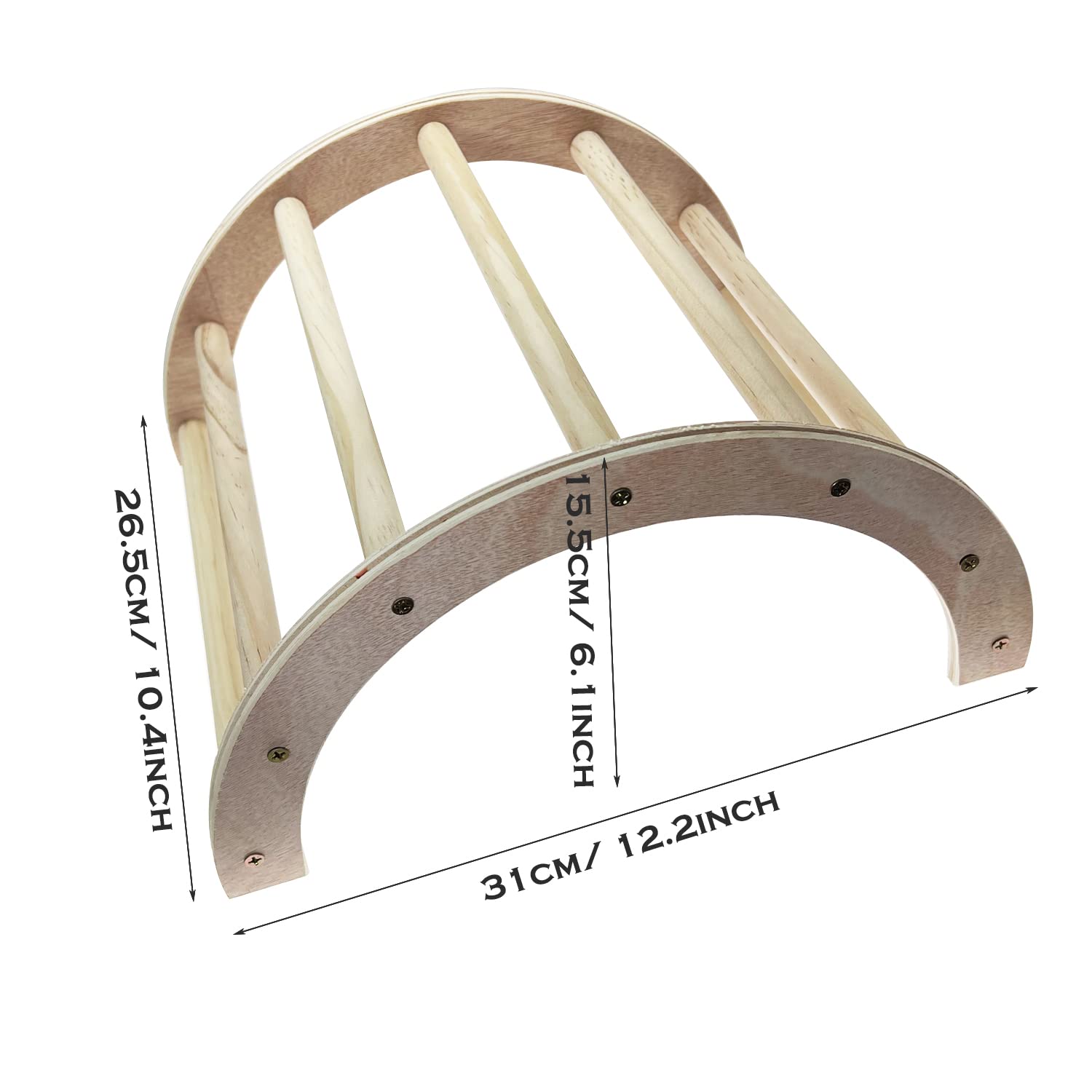 4 Pz Pulcino Supporto in Legno Posatoi per Uccelli Posatoi in Legno Pulcino Persico con 5 Pz di Palline in Rattan per Galline Pappagallo