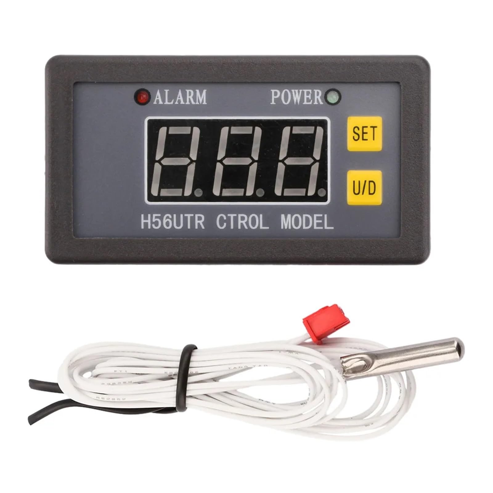 1 pz H56TR Regolatore di Temperatura Digitale con Display a LED Termostato con Strumento di Controllo Riscaldamento/Raffreddamento AC220V DC12/24V con Sonda NTC(Blue AC220V 10A)