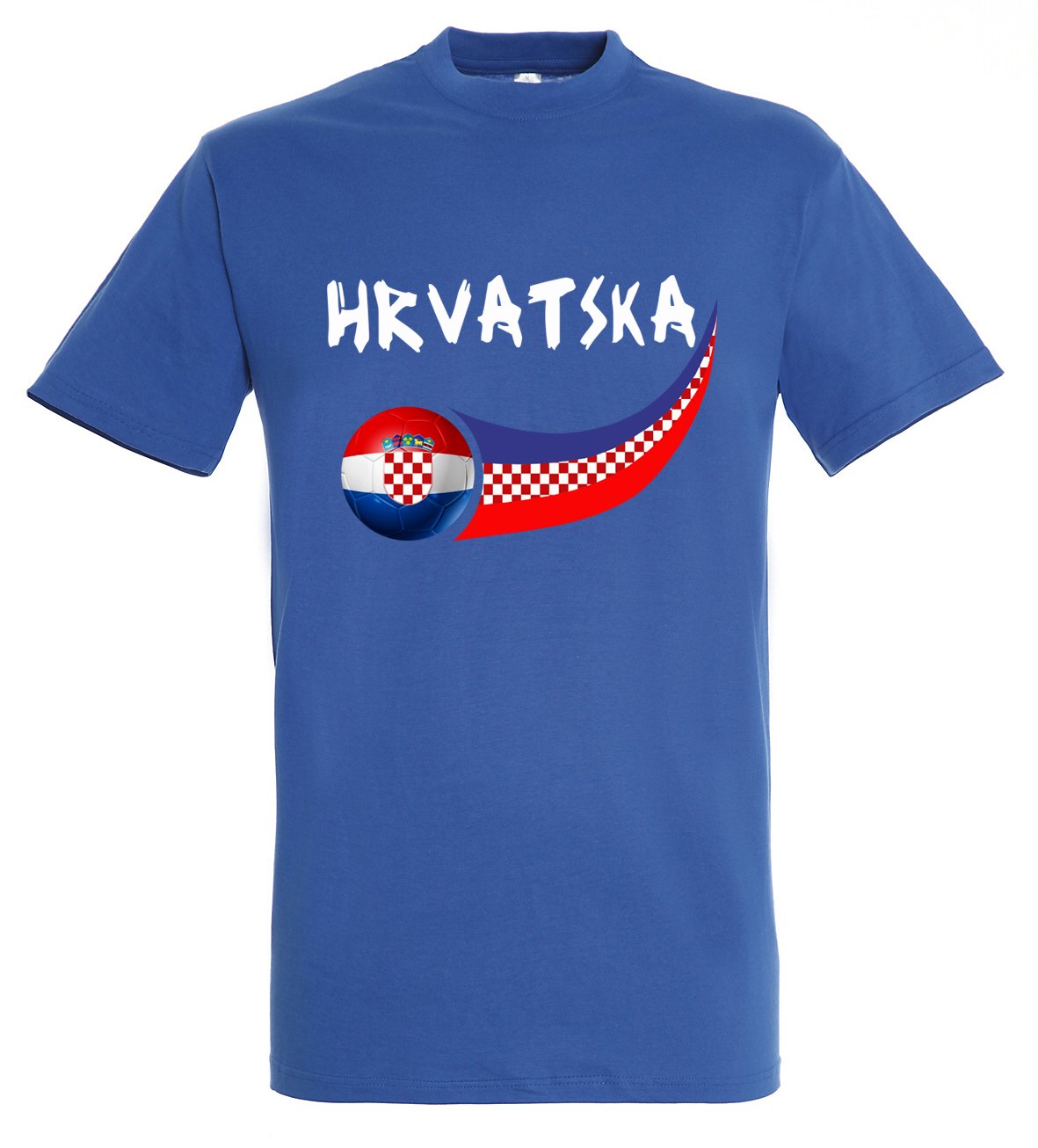 Supportershop Men Croatia T-shirt - blue X-Large