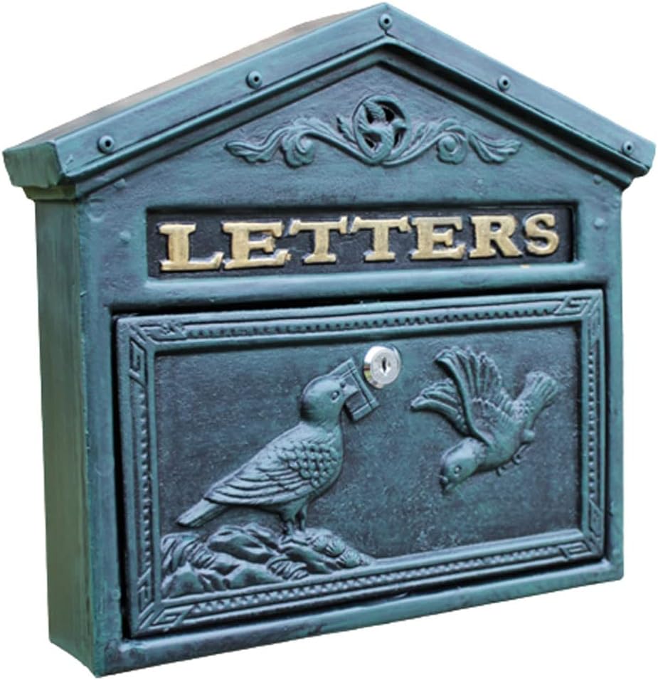 Curbside Retro Mailbox Cast Aluminum Mailboxes for Outside Large