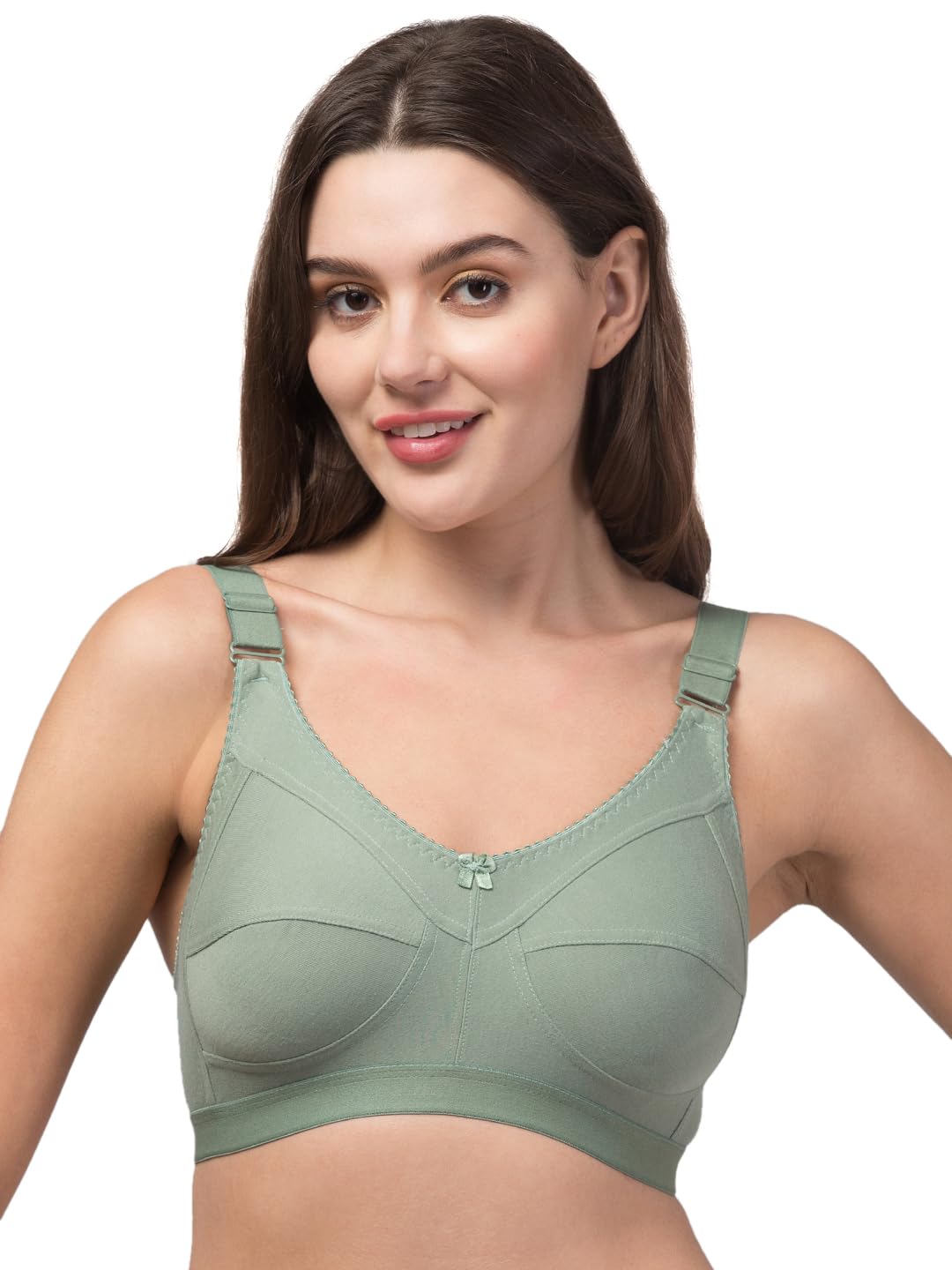 CINOONFull Coverage Minimizer Bra for Heavy Bust, Superior Cotton Stretch Fabric, Wider Straps, No Spill Support