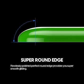 SuperglideType S Mouse Sole for Razer Viper 8K / Viper Mouth Feet Tempered Glass Material with Round Edge-Treated Heavy Duty Ultra Low Friction Super Smooth - Green