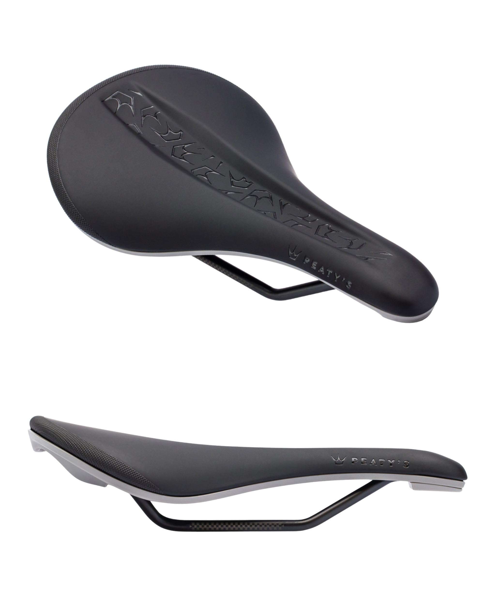 Peaty's Monarch Saddle - Mountain Bike Seat, 260mm, 4130 Rail, Slate Grey