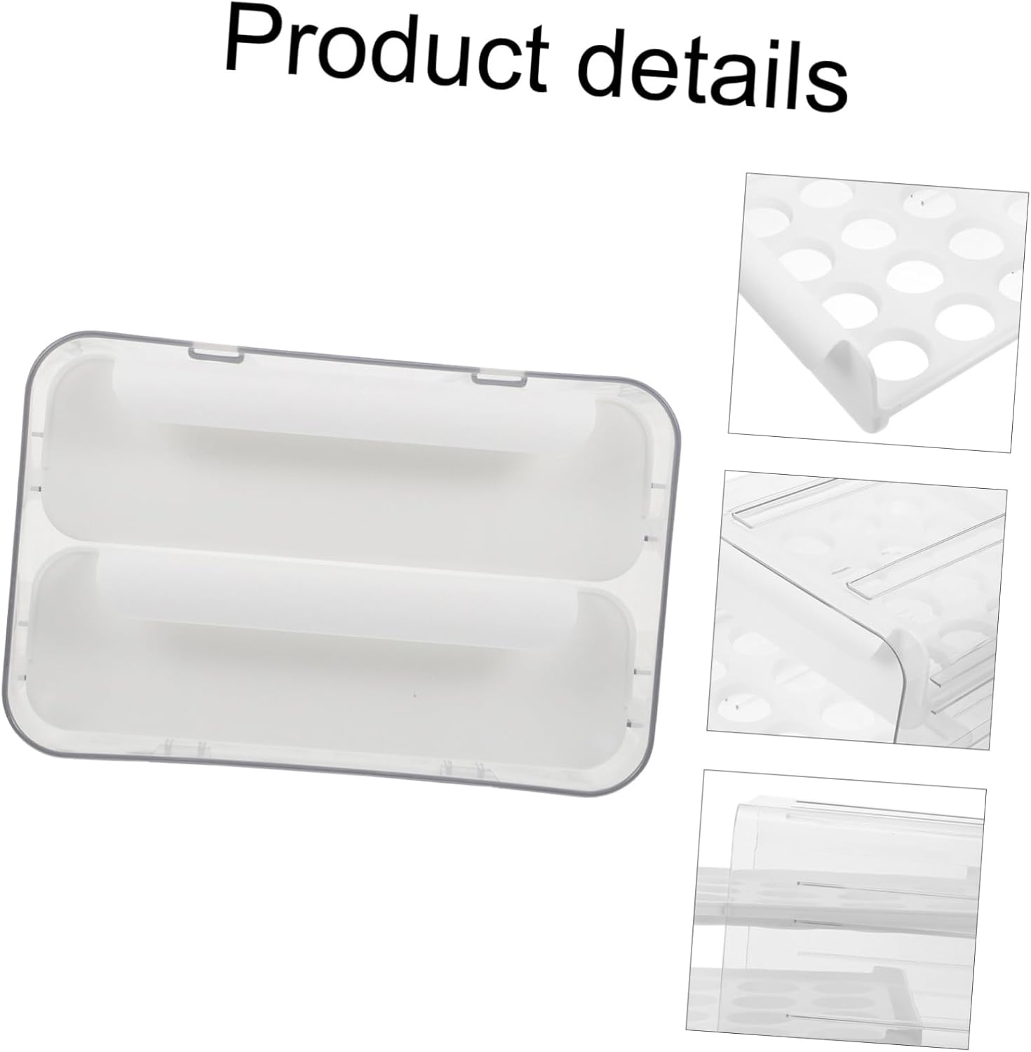 Gadpiparty 1pack Egg Carton Storage Case Compartment Drawer Egg Organizer for Refrigerator
