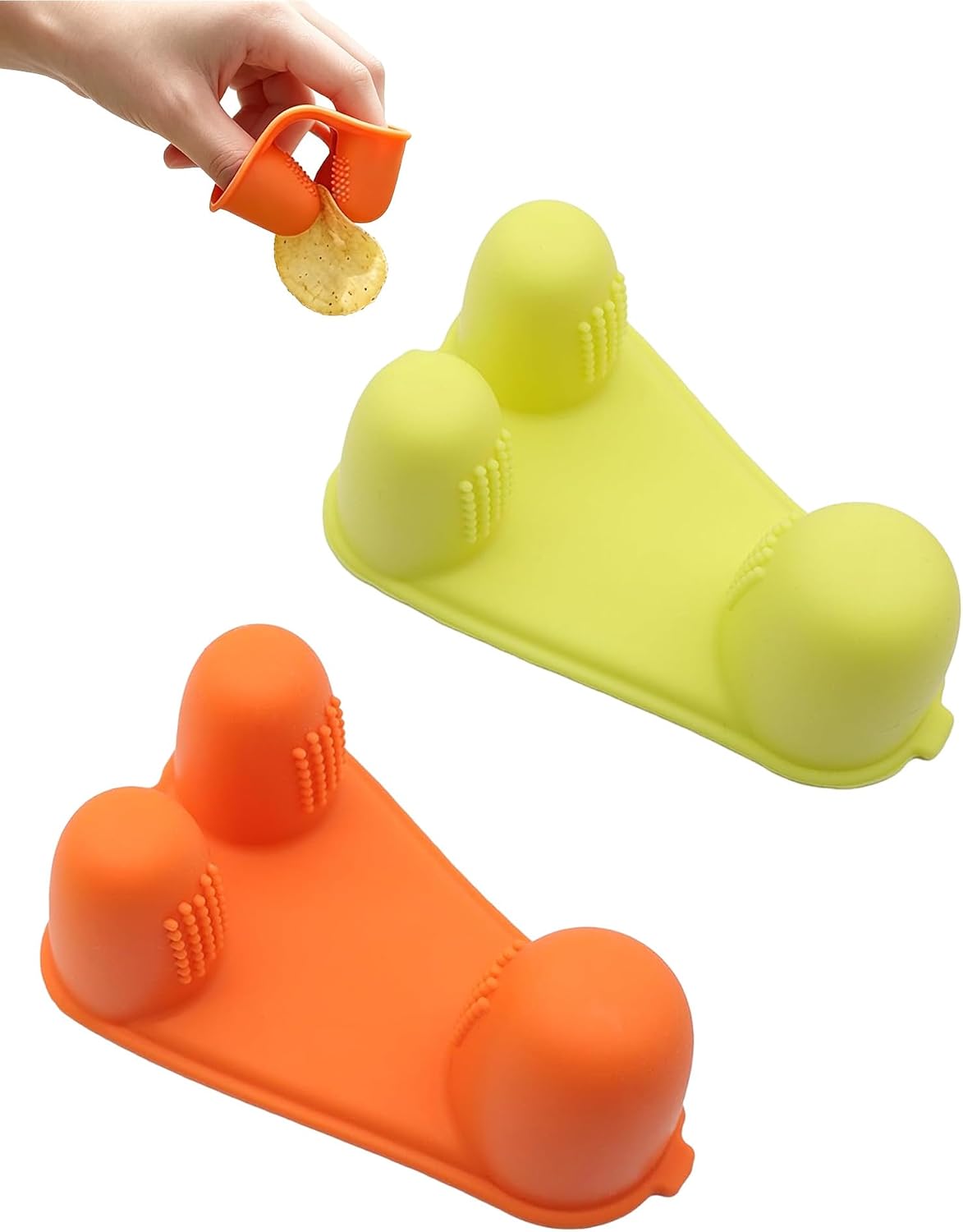 Silicone Snack Finger Covers, Reusable Heat-Resistant Finger Clips