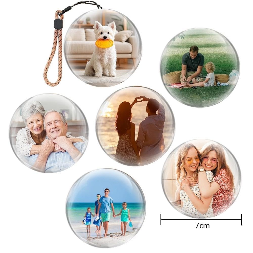 Lampe à mémoire de forme, album photo numérique à ultrasons 3D, boule de cristal à ultrasons, affichage vidéo numérique, photo et sphère LED personnalisables, pour couples, animaux domestiques, cadeau