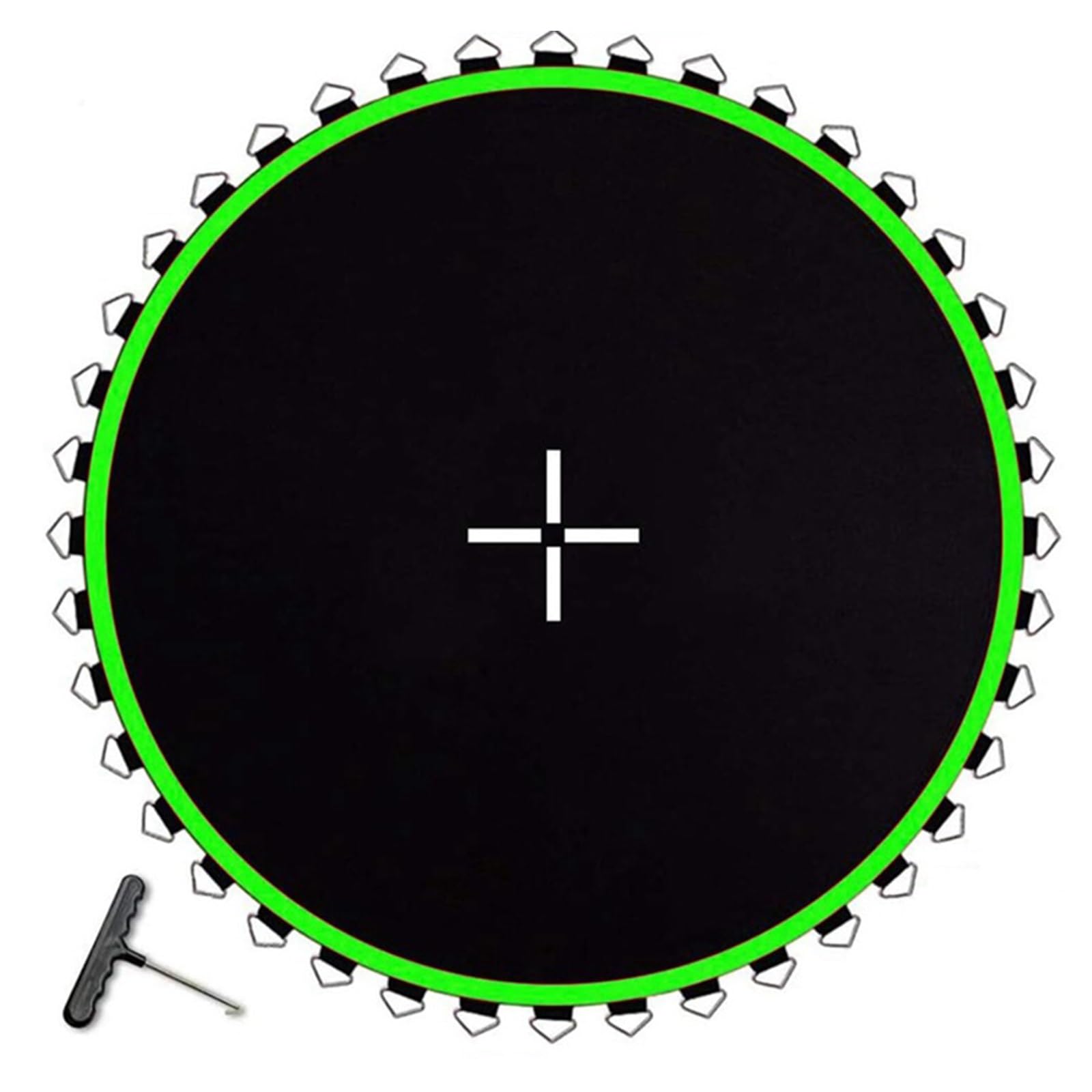 Colchoneta de trampolín de alta elasticidad con costura V-Stitch de 8 hileras duradera