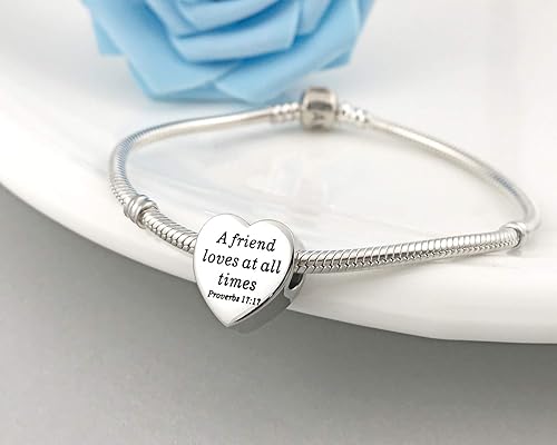 Miniatura 6 de MUERDOU Dije de corazón, pulsera cristiana con versículo bíblico para oración, fe, religiosa, regalos para mujeres