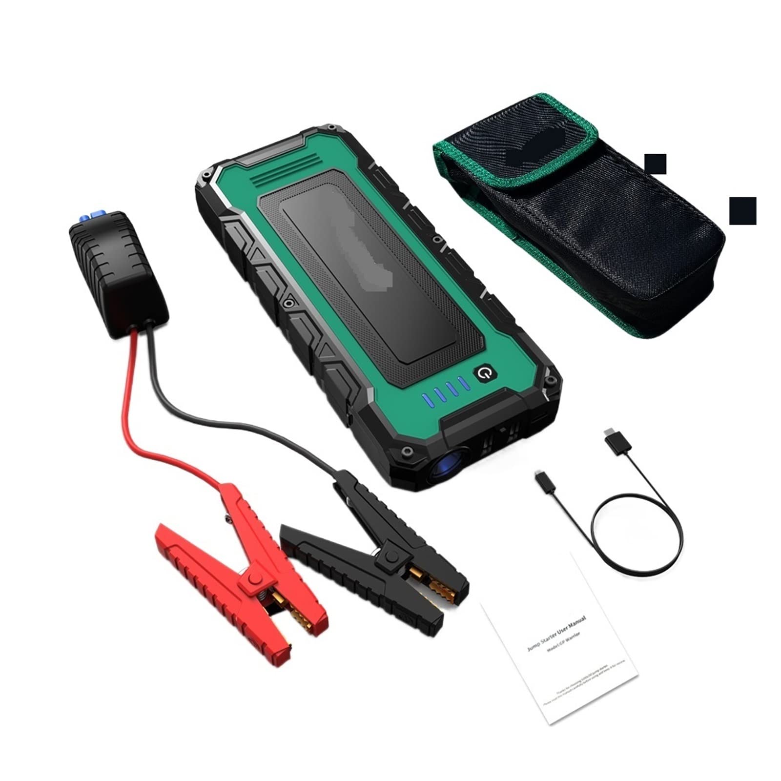 Caricabatterie, Auto Jump Starter 20800mAh Power Bank 2000A 12V Caricabatteria portatile Dispositivo di avviamento automatico di emergenza