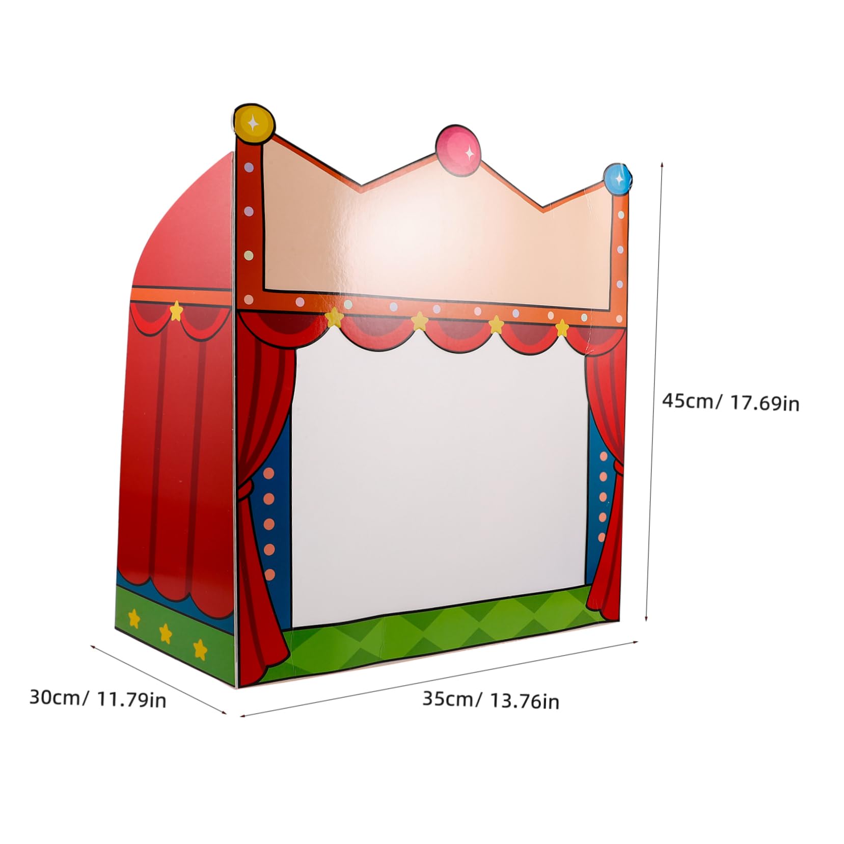 Vaguelly 1juego Teatro De Títeres Para Niño Niña Con Accesorios De Títeres De Sombra Escenario Portátil Para Cuentacuentos y Manualidades Creativas Juguetes Educativos Para