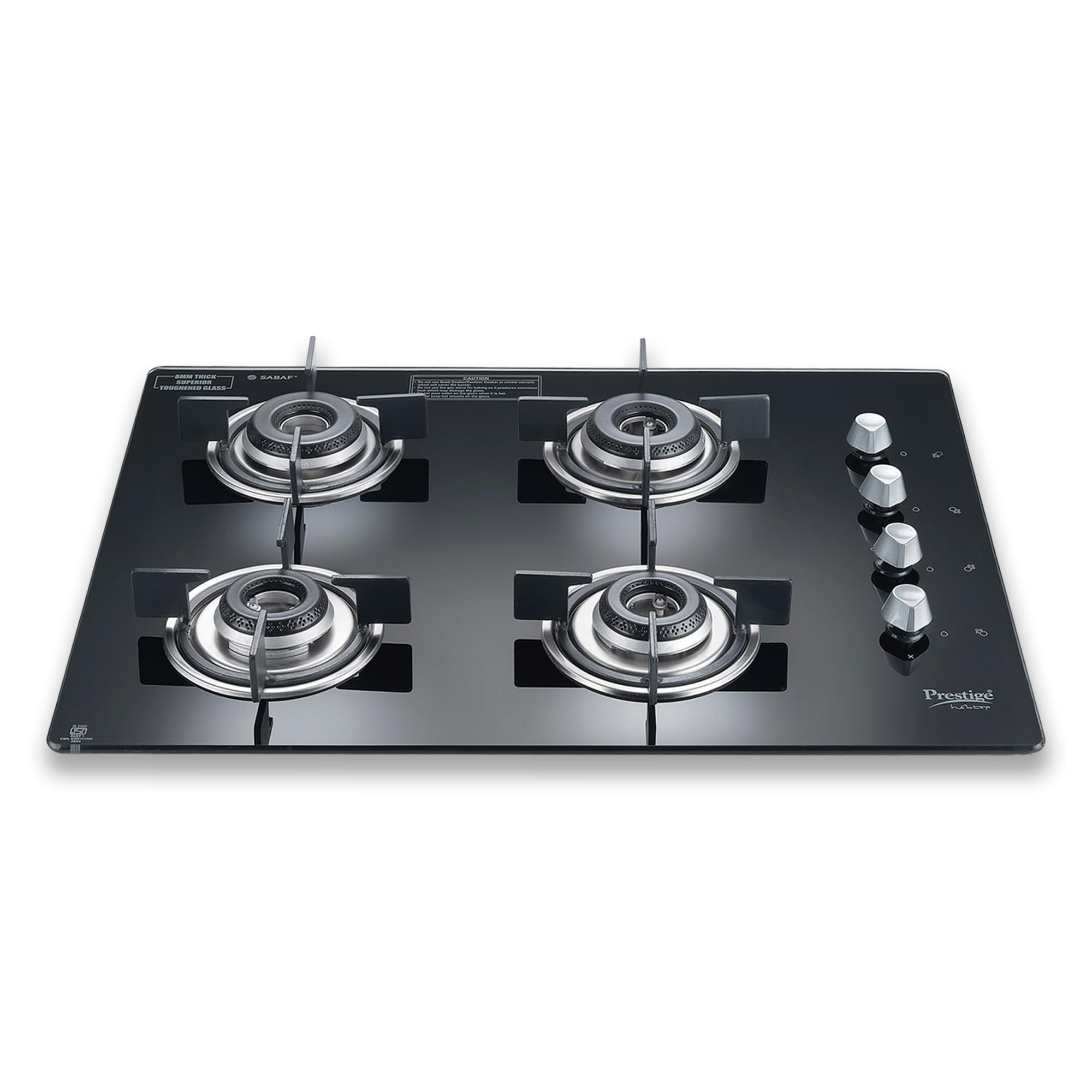 Prestige Marvella Hob Black Al - 4B (With Glass Top, 4 Unit Burners & Auto Ignition)-image-42