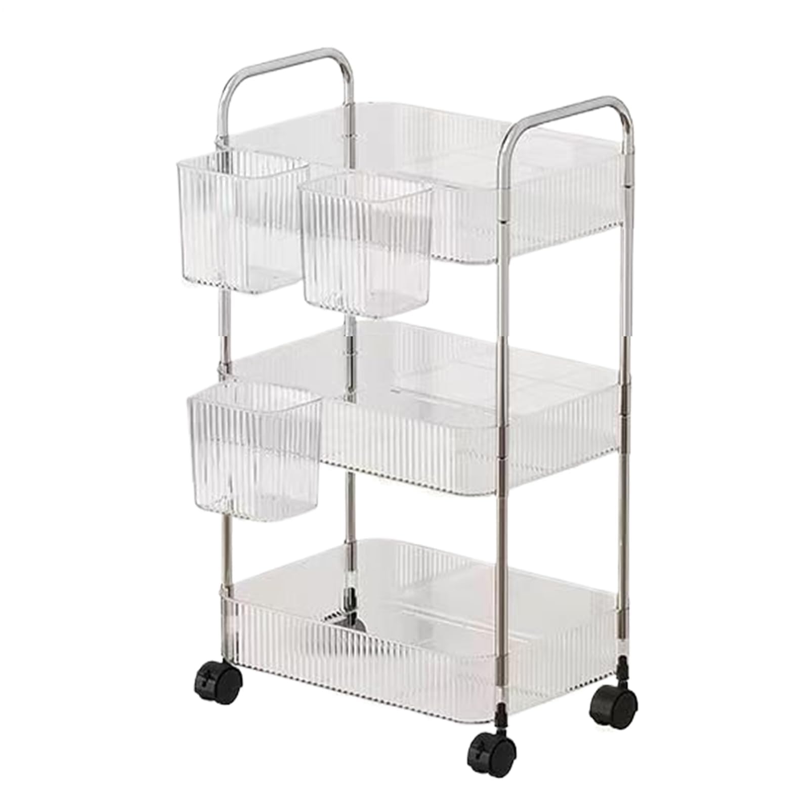 Carrito rodante multifuncional, versátil para manualidades, sala de estar, cocina, baño y lavandería, carrito le Utili con amplio espacio