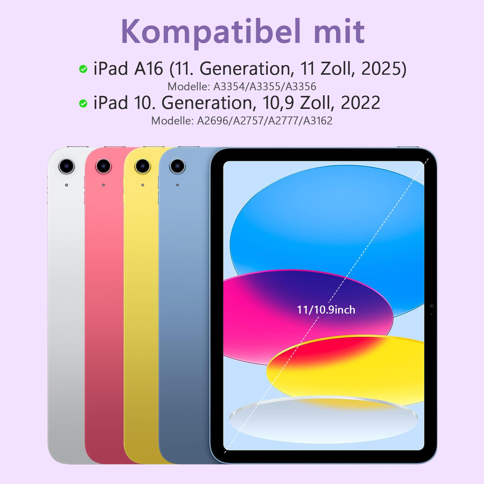 ProCase Coque pour iPad A16 11 Pouces 2025 11ème Génération, iPad 10ème Génération 10,9 Pouces ProCase Coque pour iPad A16 11 Pouces 2025 11ème Génération, iPad 10ème Génération 10,9 Pouces
