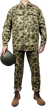 Amazon | アメリカ軍 米軍 ダックハンターカモ迷彩 太平洋迷彩 制服