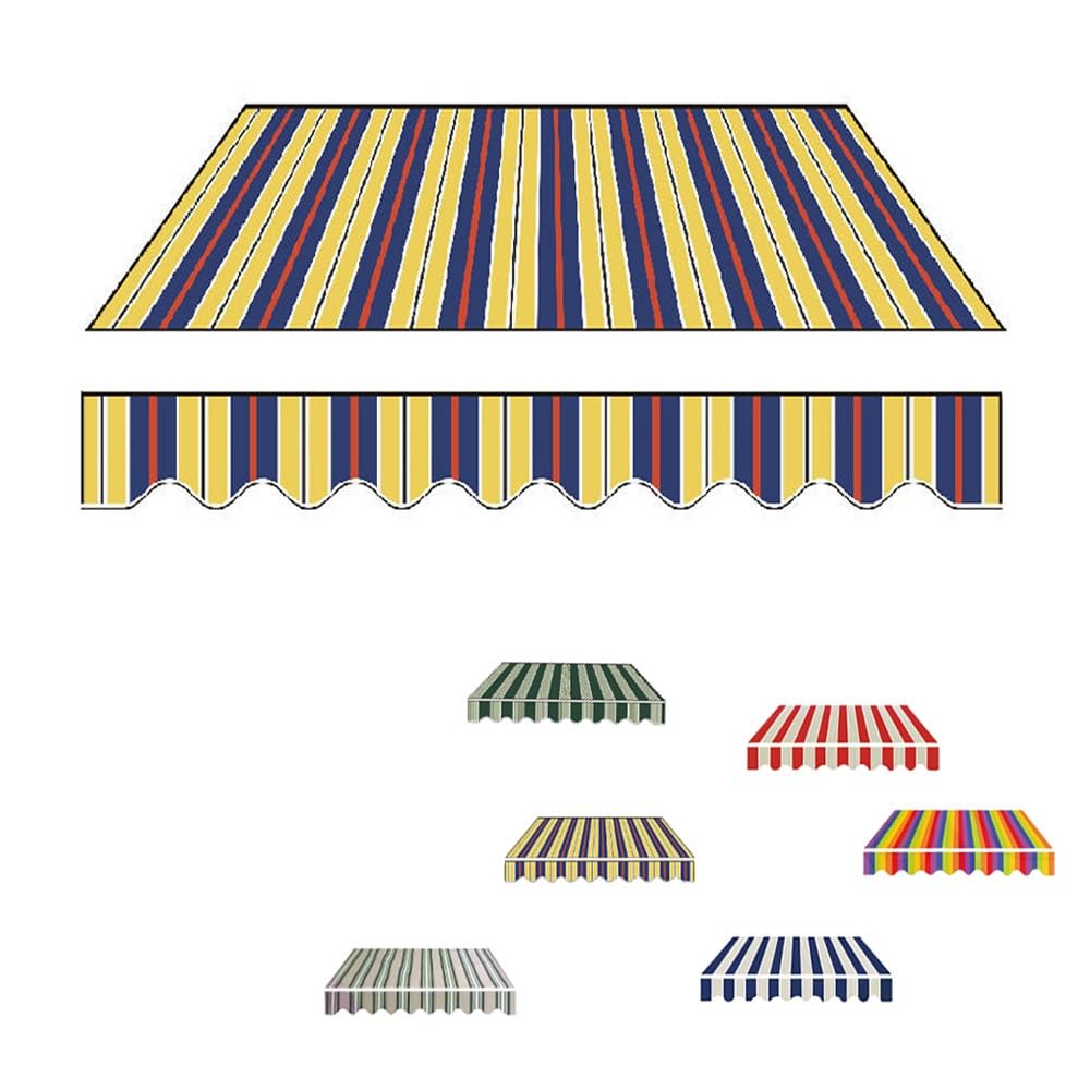 Toile d'ombrage durable et pare-soleil manuel jaune 350 x 300 cm