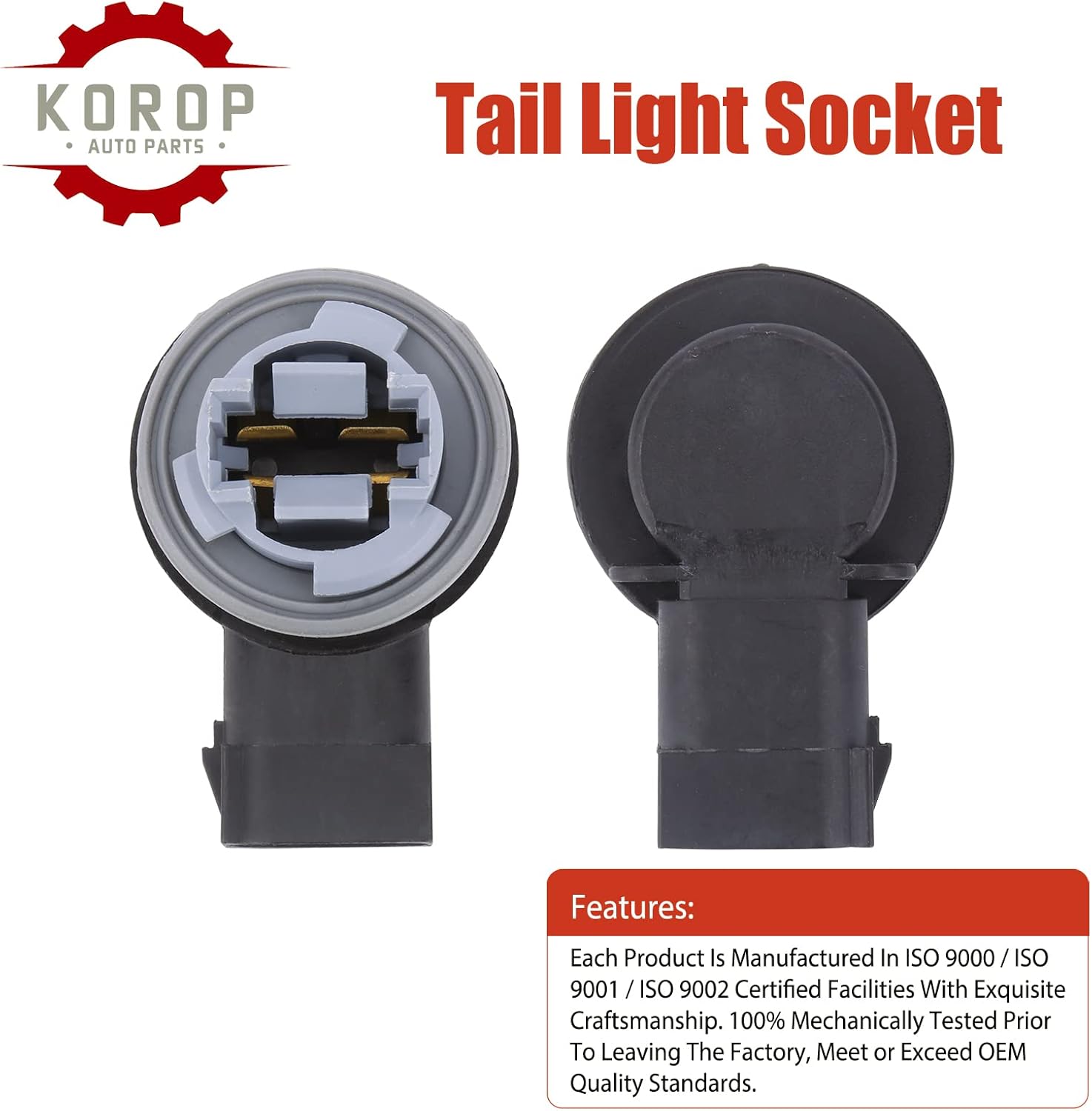 Tail Light Socket Wire Harness Plug Connectors (2pcs) Fits for Dodge Ram 1500 2500 3500, Replaces# 68226719AA 645-118, Tail Lamp Socket, Turn Signal Socket : Automotive