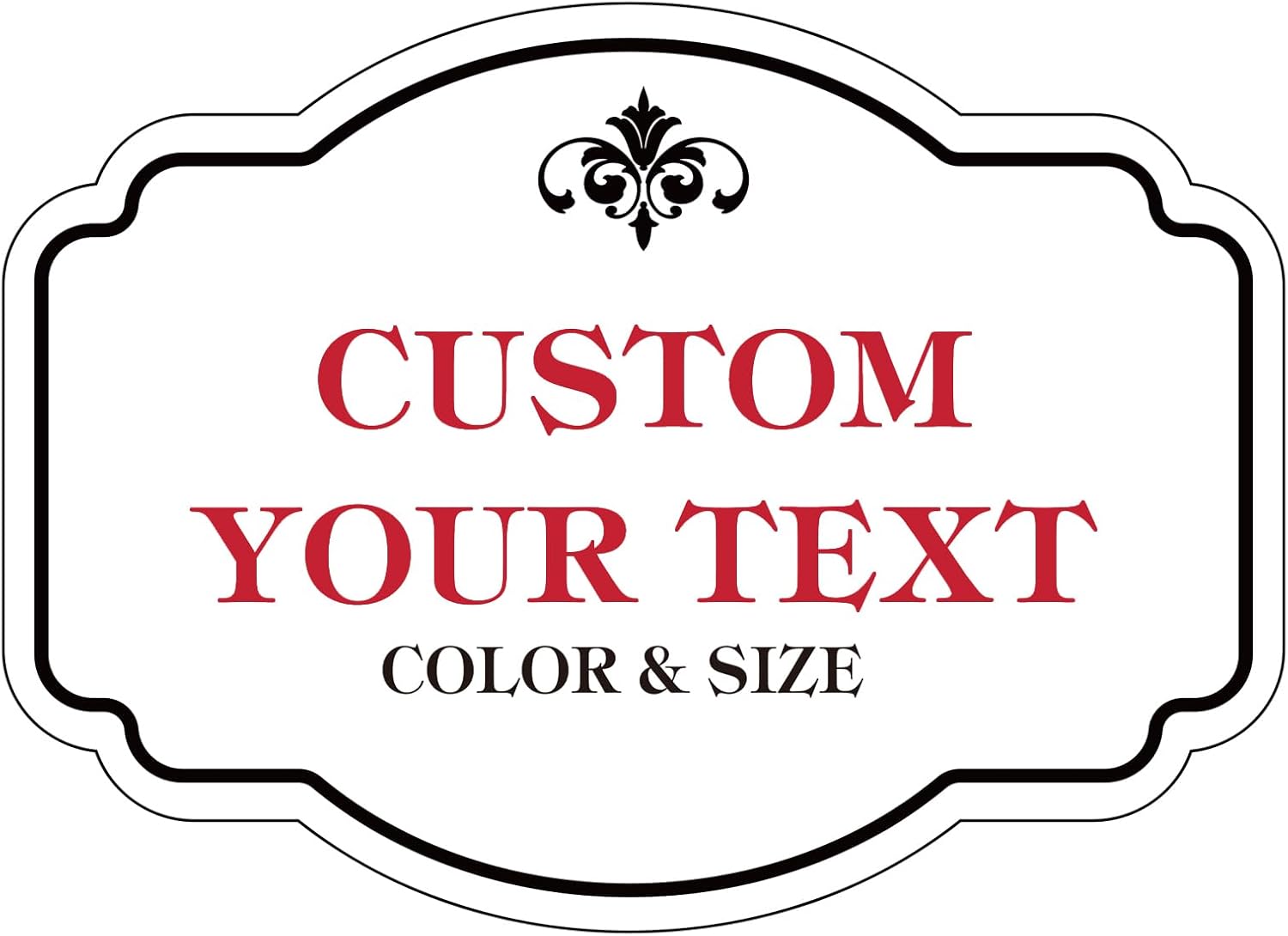 Custom Sign - Custom Sign Outdoor Metal,Personalized Metal Signs for Outside,Yard,Wall,Office,Business,Garden,Gate,Porch,Garage Ultra Clear Waterproof 15 x 15 inch