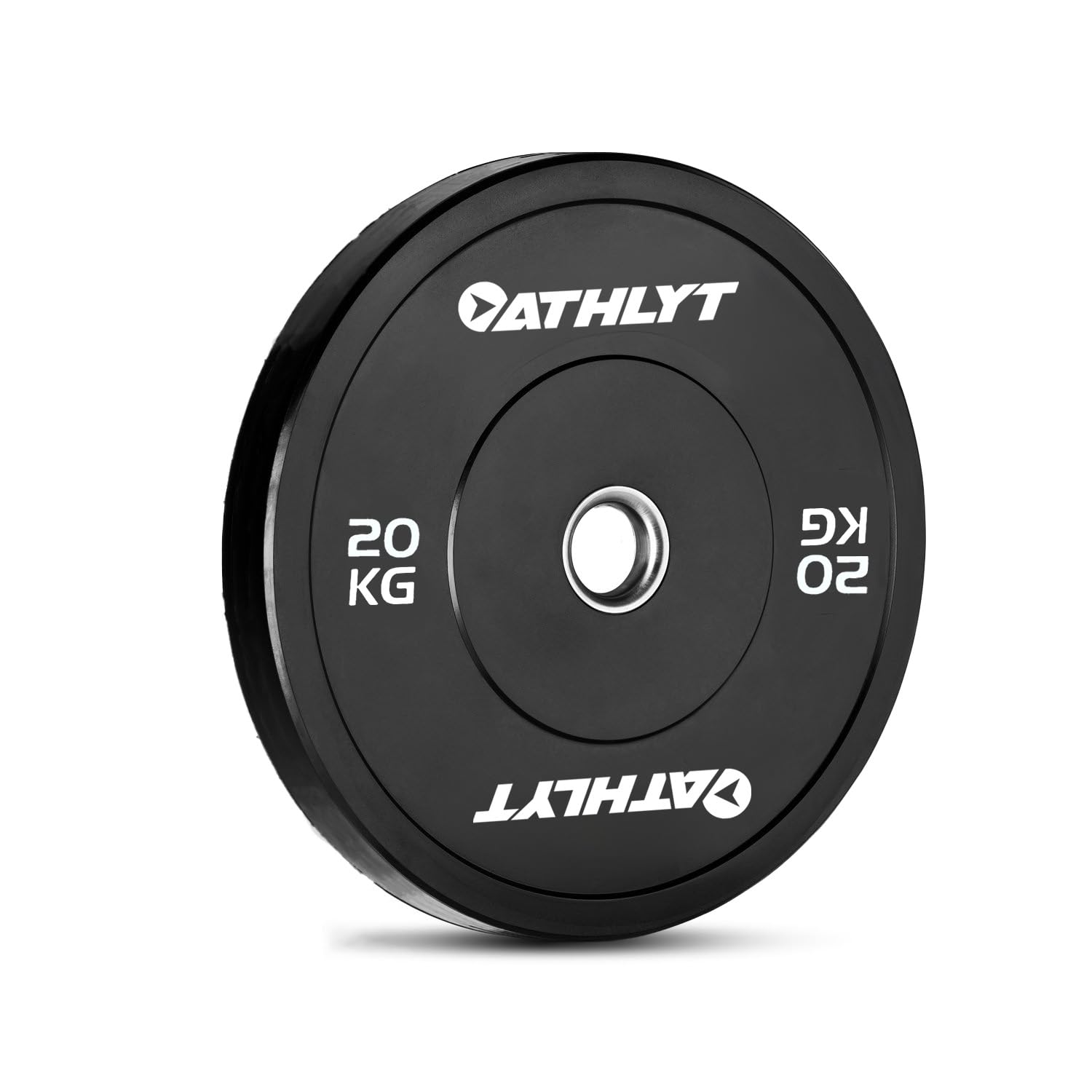 Athlyt Black Bumper Plates - 20kg (Single)