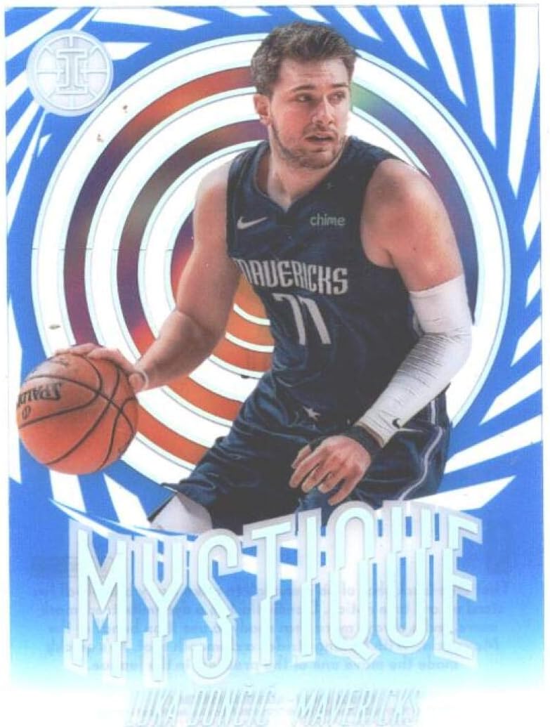 2019-20 Panini Illusions Mystique Sapphire Blue #10 Luka Doncic Dallas Mavericks NBA Basketball Card NM-MT