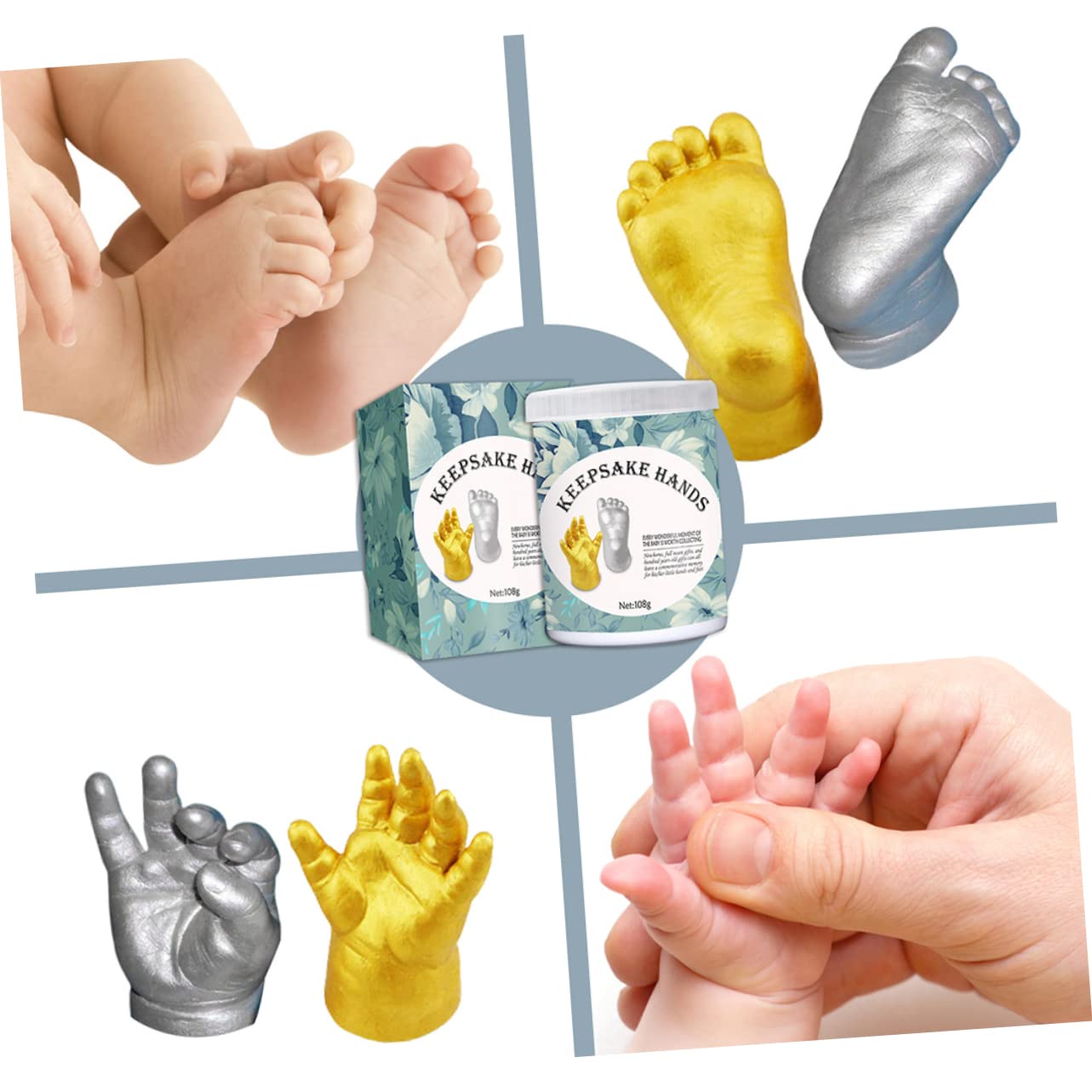 Amazon.co.jp: NOLITOY 1 セット 立体 ハンド モデリング ベビー  