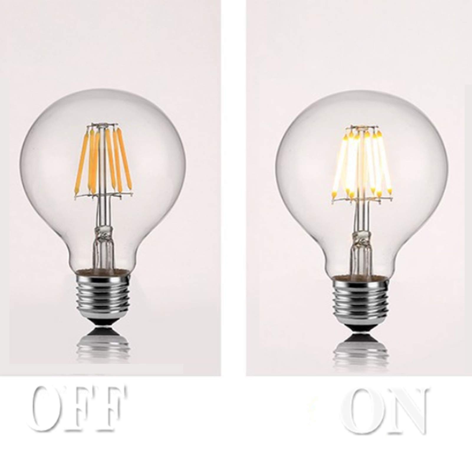 Lampadina globo LED 10 W Lampadina a filamento Edison E27 Stile Edison vintage Confezione 10 G125 Lampadine LED a filamento globo grande, non dimmerabile