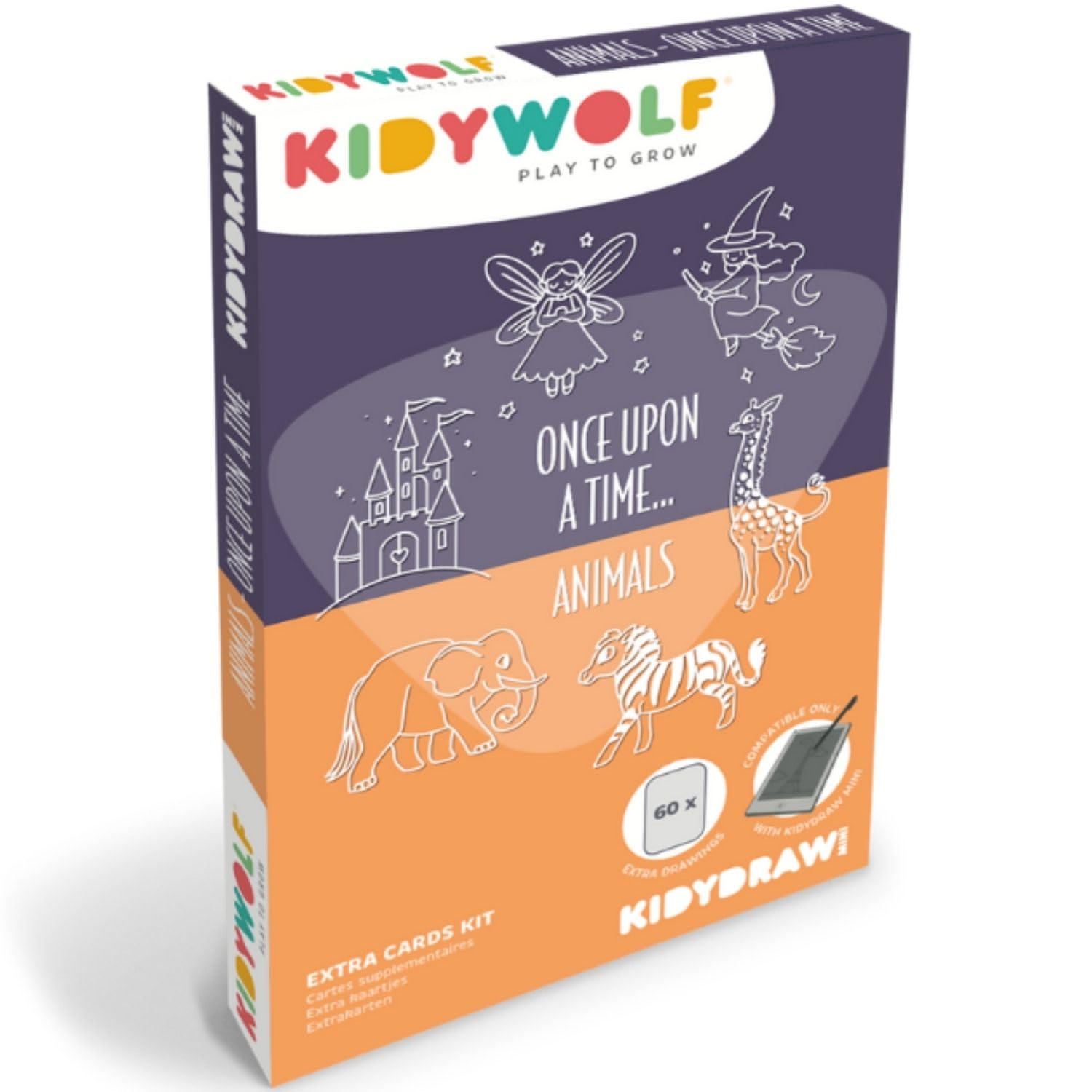 KIDYWOLF Kidydraw-Mini Designs Era Una Volta e animali ricaricare Zeichnungen