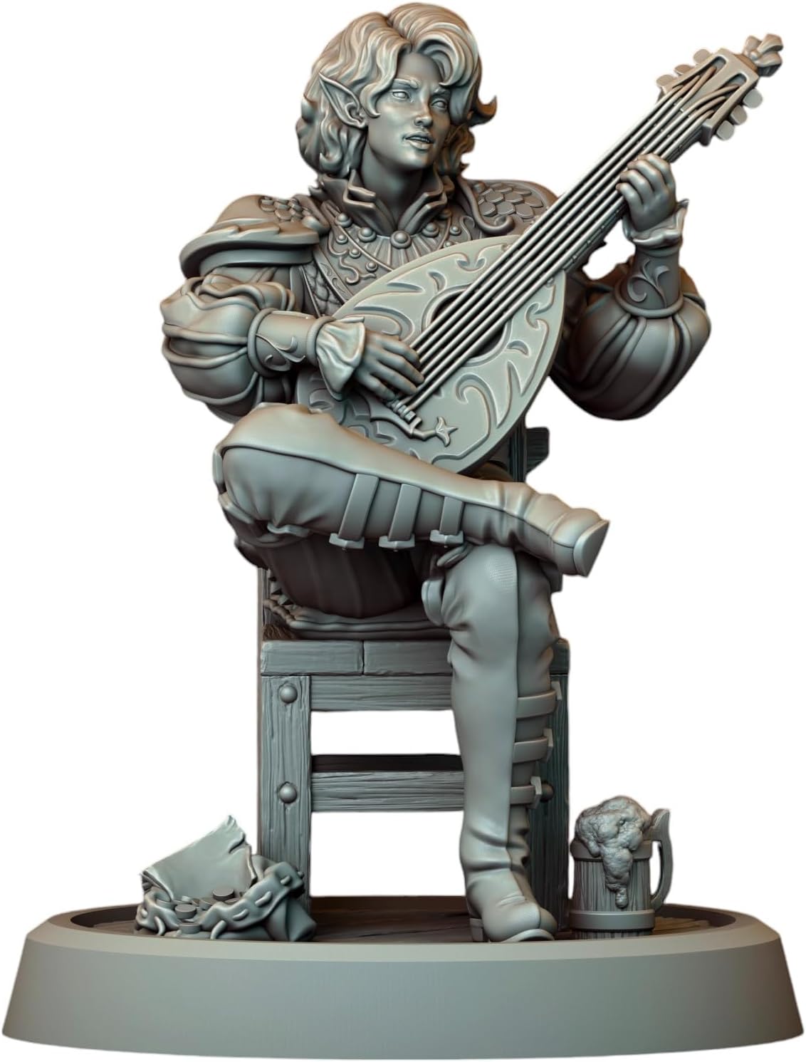 TYL Grimdark Organic Minis 3 Unpainted Miniature for War Gaming | RPG Scale Figures, Detailed Tabletop Board Game Accessories | Realistic Tabletop Miniatures (B, 32mm)