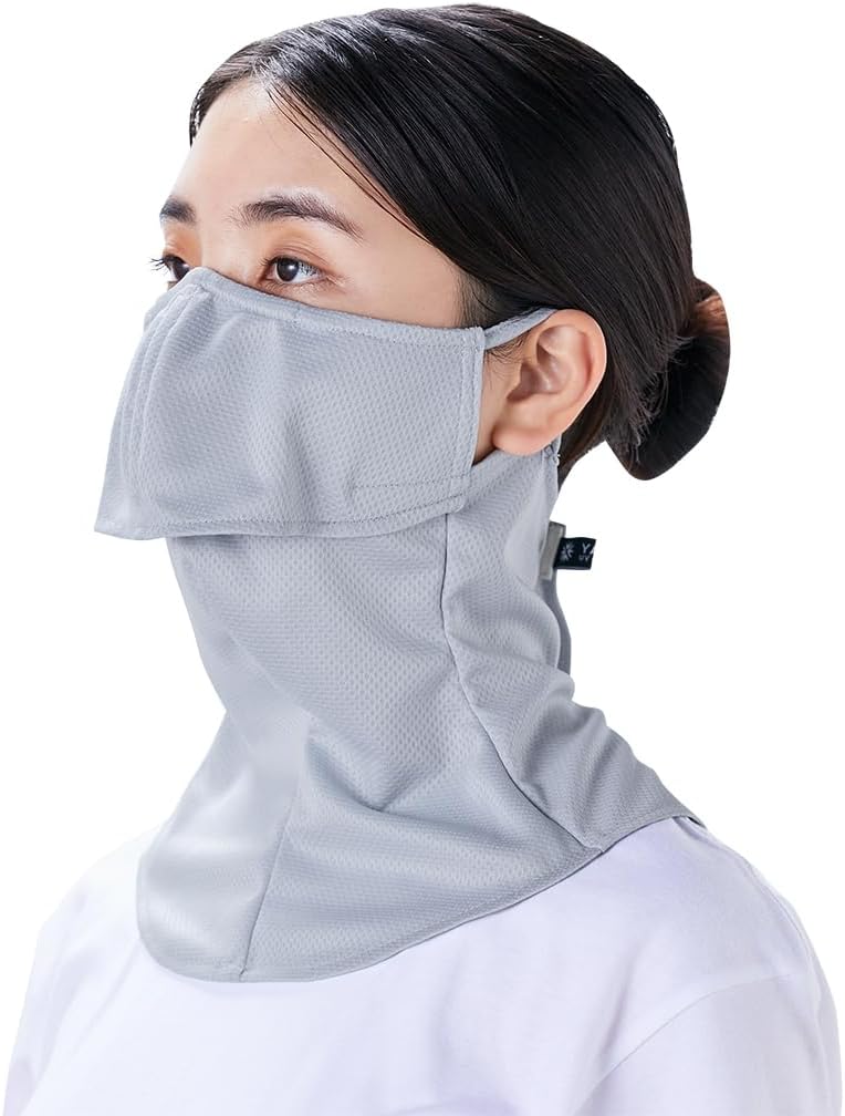 YAKeNU UV CUT MASK UV Sun Protection Mask for Face & Neck, Yake-nu SO-Cool Smart, Mermaid