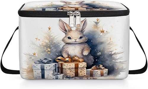 Miniatura 8 de Christmas Design Insulated Lunch Bag Women Reusable Lunch Tote Square Meal Bag for Adults Men Cooler Lunch Box for Work Travel Picnic Food