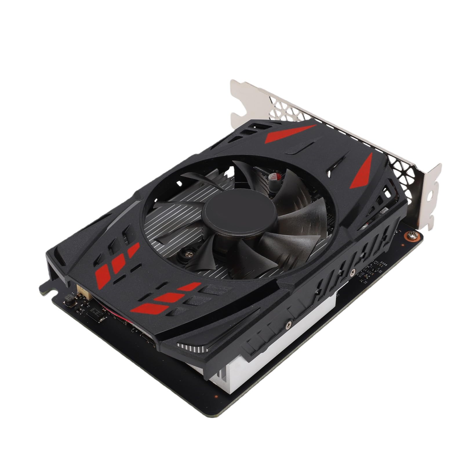 Jectse Scheda Grafica, GPU da Gioco GDDR6 da 4 GB a 128 Bit con PCI Express 3.0 X16, Supporto 1080p 1440p, Raffreddamento a Ventola Singola per Giochi per Computer