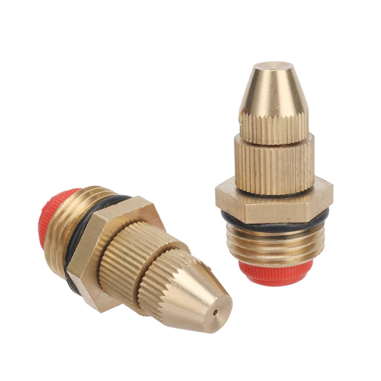 BNGDFDGH 1/2" Adjustable Copper Mist Nozzle with Filter Greenhouse Vegetables Irrigation Garden Watering Sprayer 1 Pc