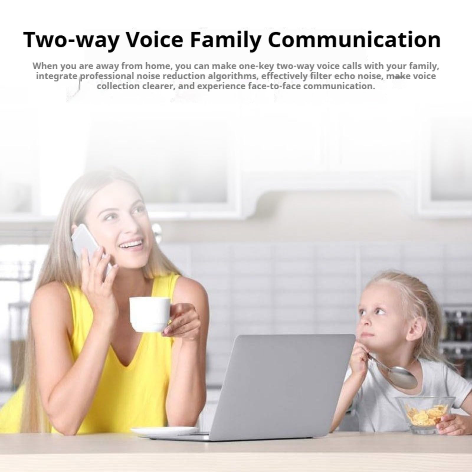 Telecamera di sicurezza per interni HD 1080p, Smart Camera WiFi Pan/Tilt a 360° con visione notturna, audio a 2 vie, rilevamento del movimento, telecamera per animali domestici/baby monitor con app