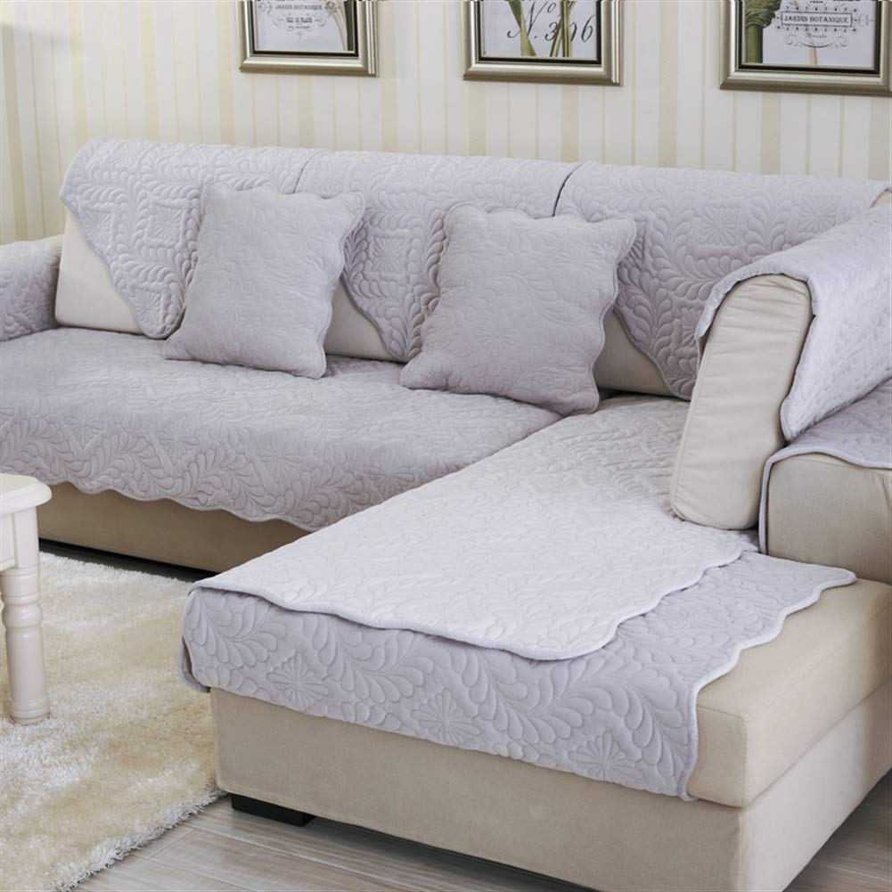 Housse de canapé polaire antidérapante pour protéger fauteuil et futon